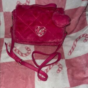 Pink Quilted Cozy Heart Bag